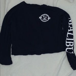 Long sleeve, cotton, crop top